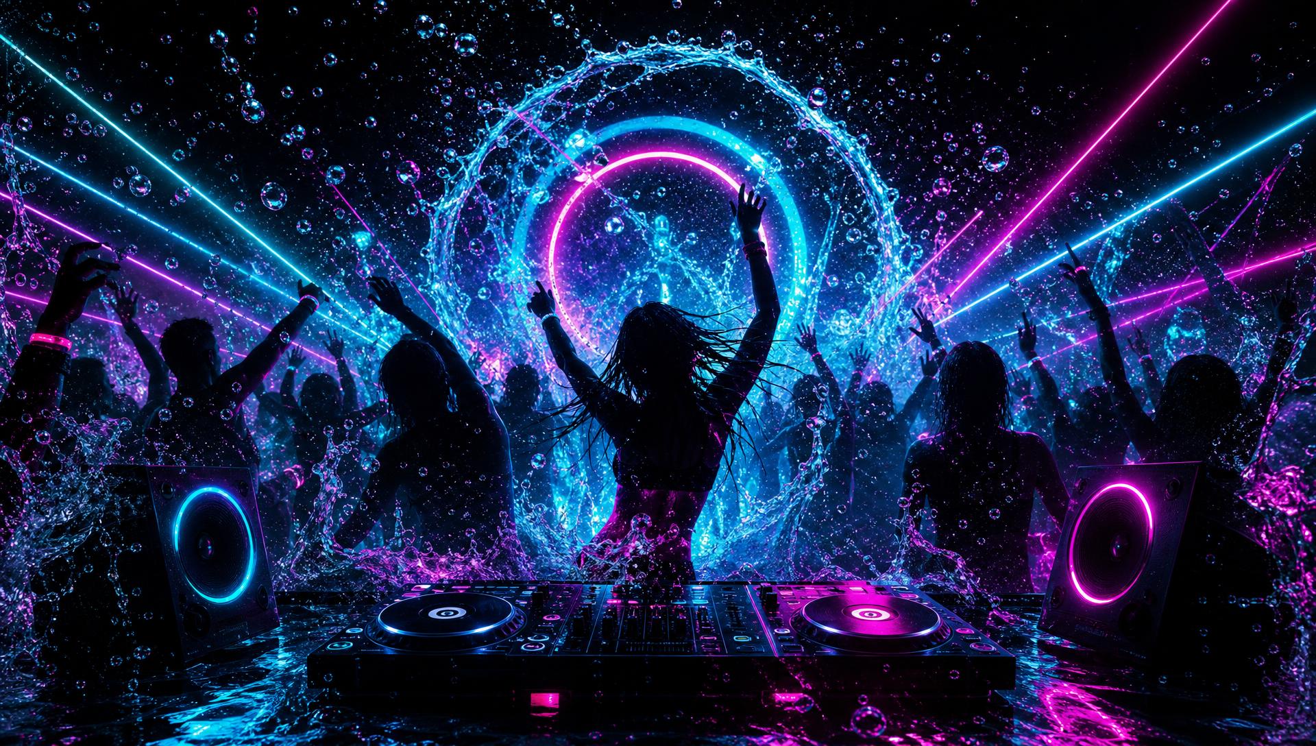 DJ LAWY'S PLAY HOUSE Splash with Mask party stage